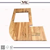 Finger Joint Oak Kitchen Countertop With Sink Cutout Solid Oak Natural Color