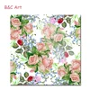 Fashionable Rose Flower Decor Wallpaper Canvas Products for Home