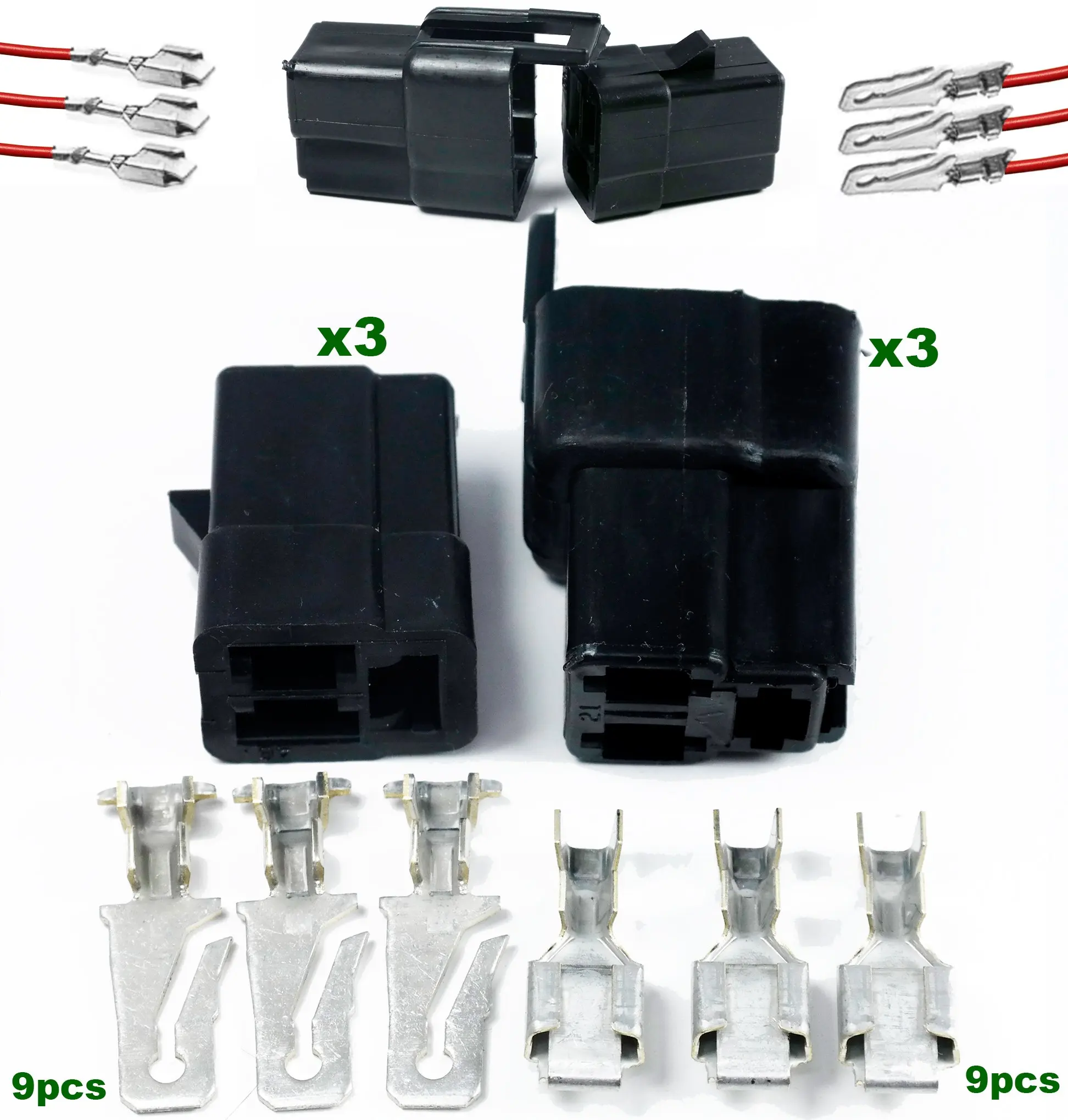 Clipsandfasteners Inc 15 Metri-Pack 280 Series Tangless Terminal 18-16 Ga.For GM
