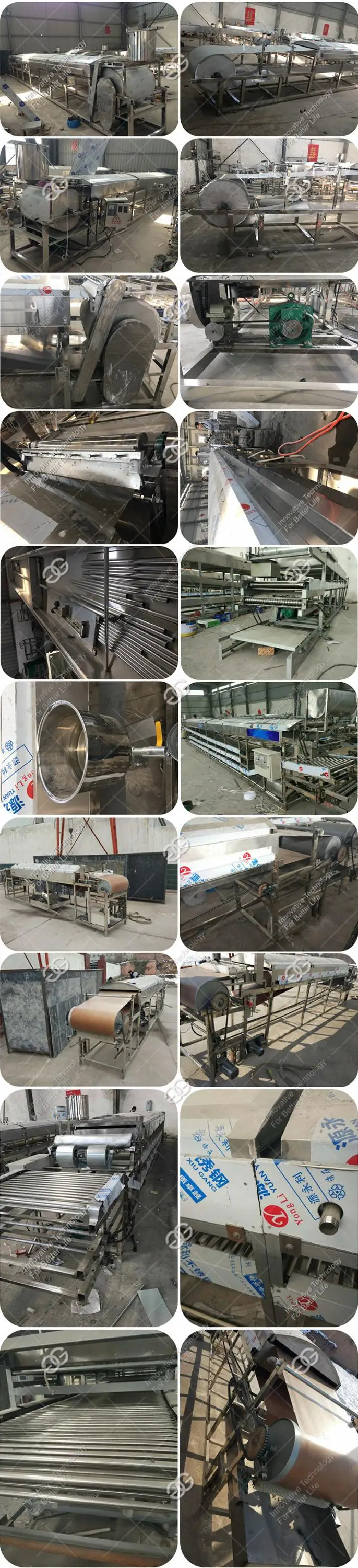 Industrial Pasta Sweet Potato Starch Sheet Liangpi Jelly Bean Maker Steamer Round Cold Noodle Making Machine