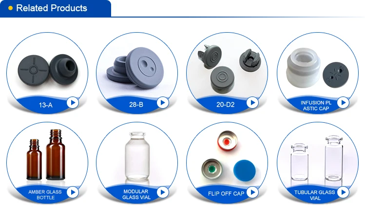 20a pharma butyl rubber stopper red