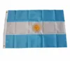 Embroidered 2X3 Argentina Flags Nylon Material Flag