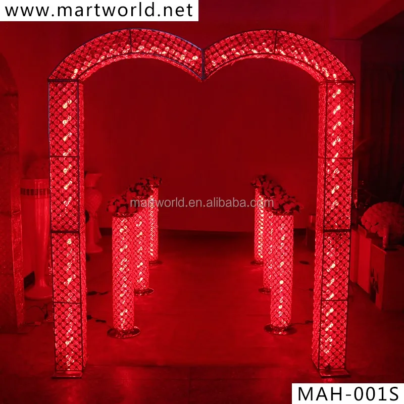 New Crystal Pillar Rgb Lighted Wedding Columns,Crystal Pillars With Led