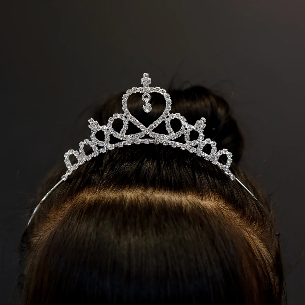 Fashion Rhinestone Crystal Tiaras And Crowns Crystal Princess Style Crown Wedding Jewelry For