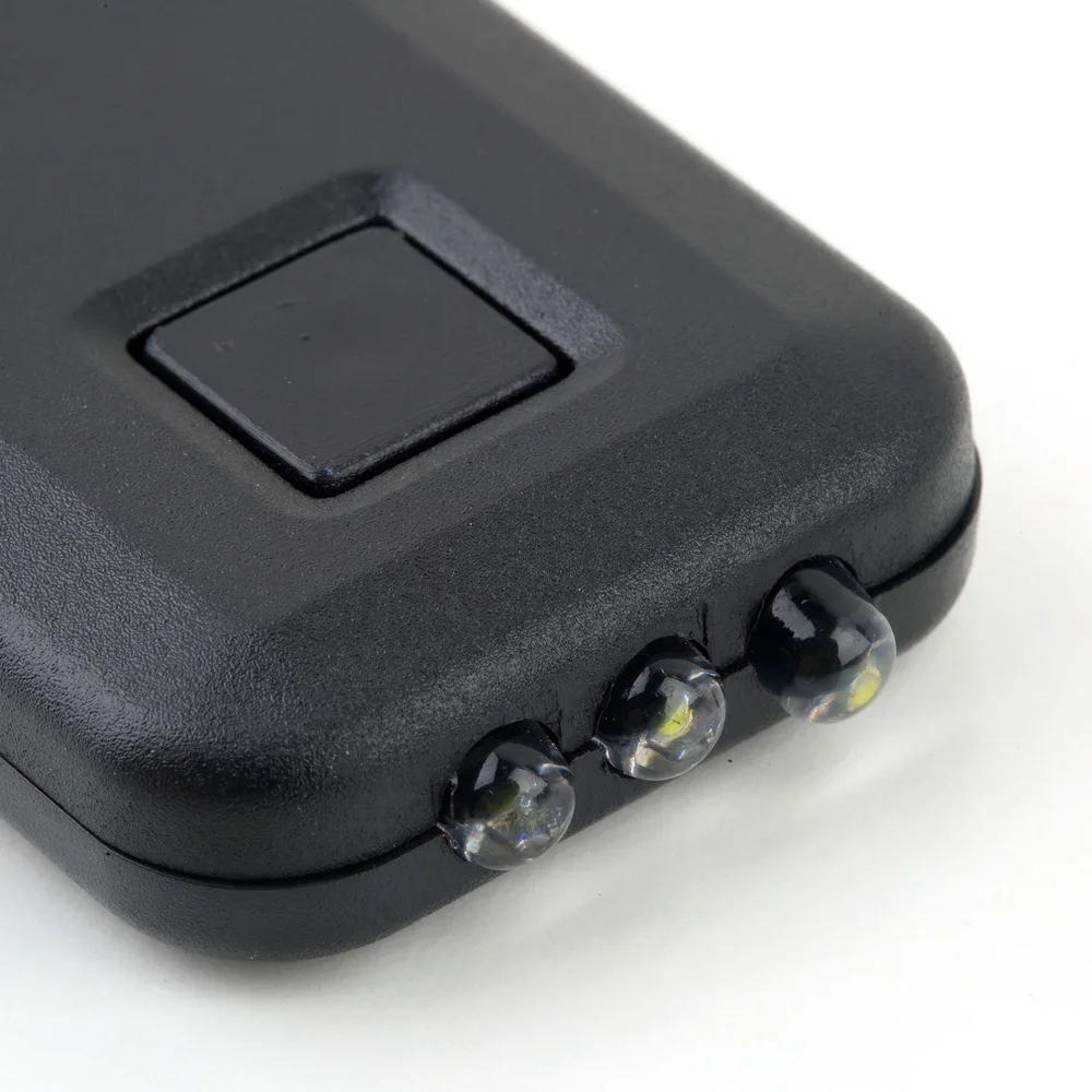 Mini Solar Power Rechargeable Key Chain Light 3 Led Flashlight Keychain