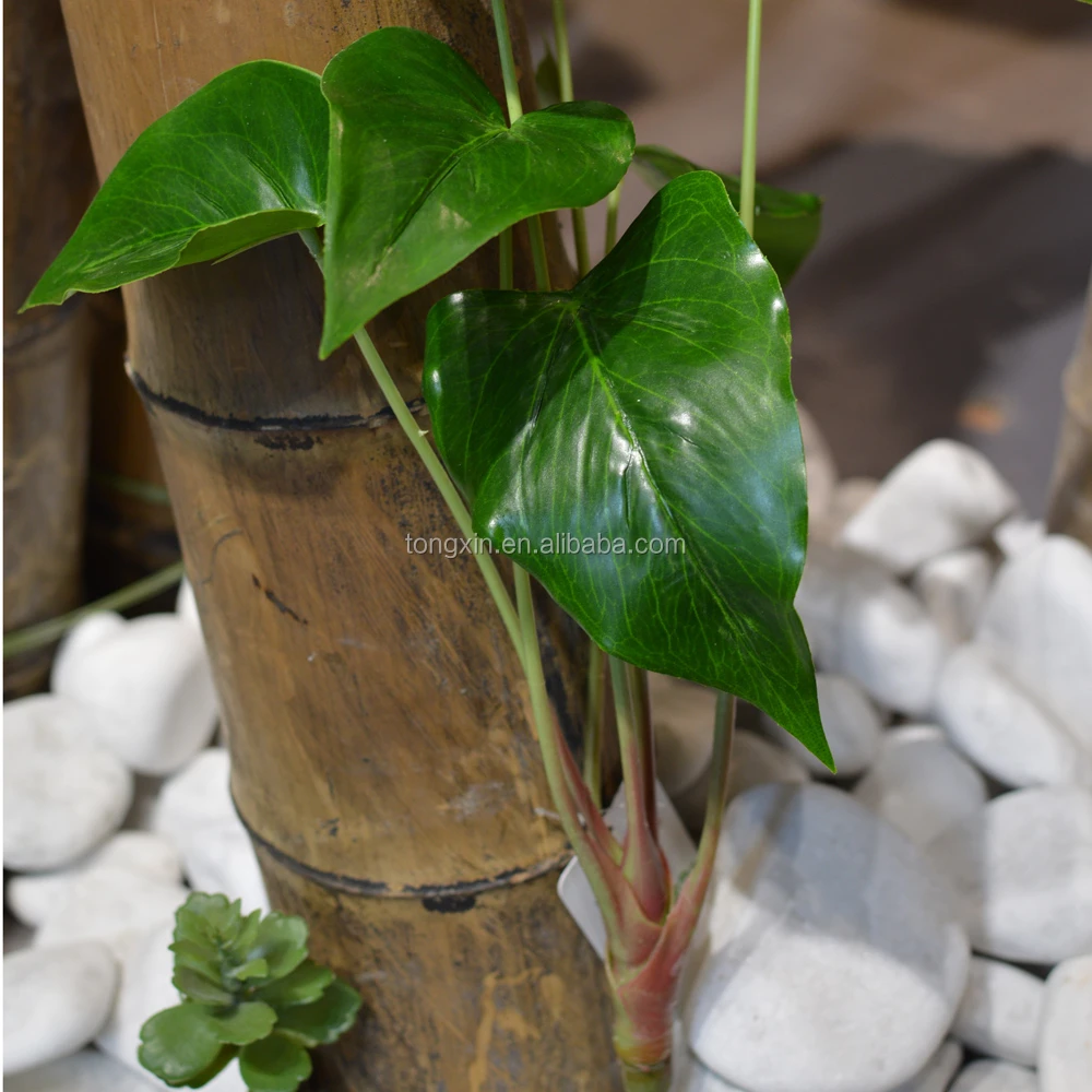 Kunstmatige anthurium blad groene plant decor home hotel indoor ...
