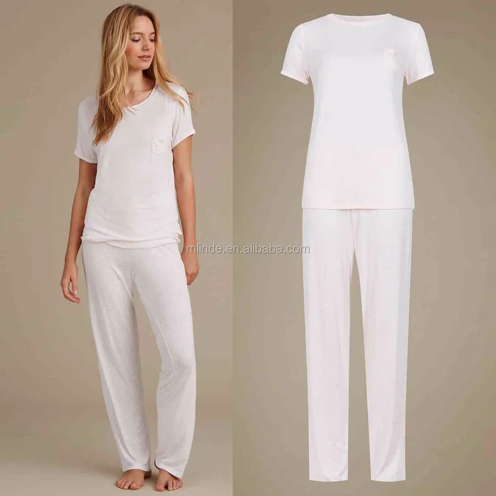 white cotton pyjamas