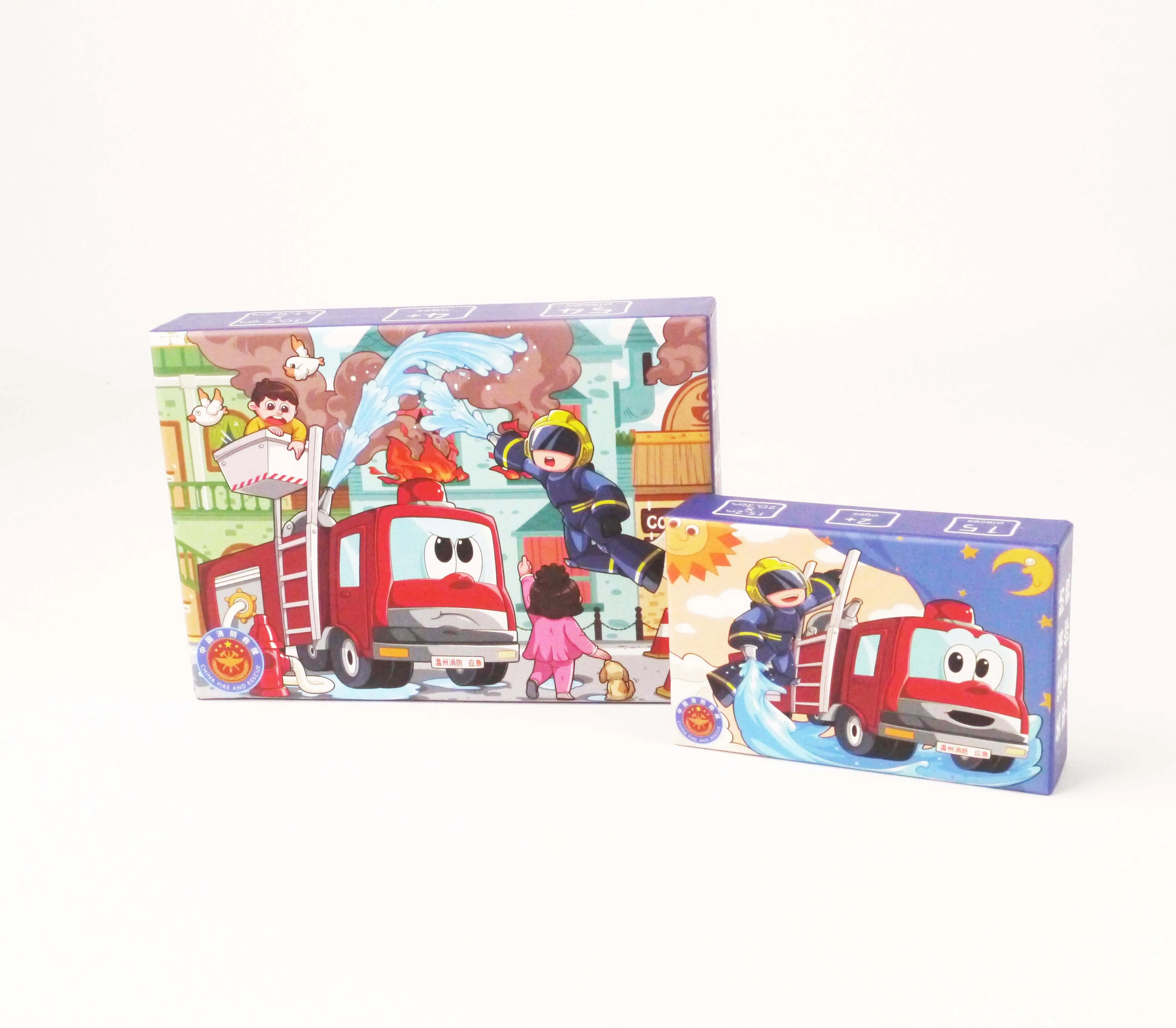 Custom Printed Lid Base Matt Lamination Paper Chipboard Jigsaw Puzzles