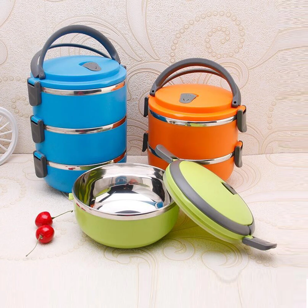 Hot Sale Microwave 4 Layer Lunch Box Insulated Stainless Steel Thermos