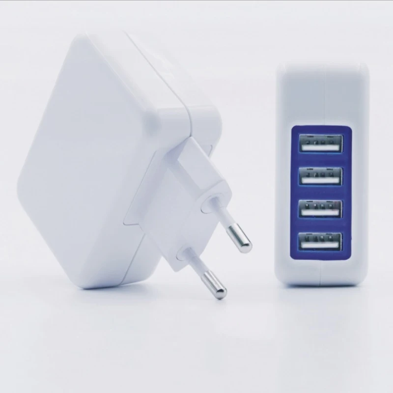 15.5W 5V Usb Wall Charger For Samsung 4 Port Foldable EU/US Plug Quick Charging For iPhone Charger