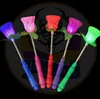 25CM Star Flower Rose Heart LED Glowing Stick 2018 New Year Flashing Light Stick Festival Concert Wedding Birthday Party Favors