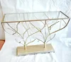 living room glass top Mirror Console Table