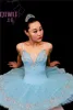 New sky blue professional stage performance clothing ballet tutu dress for the girl ABT-021
