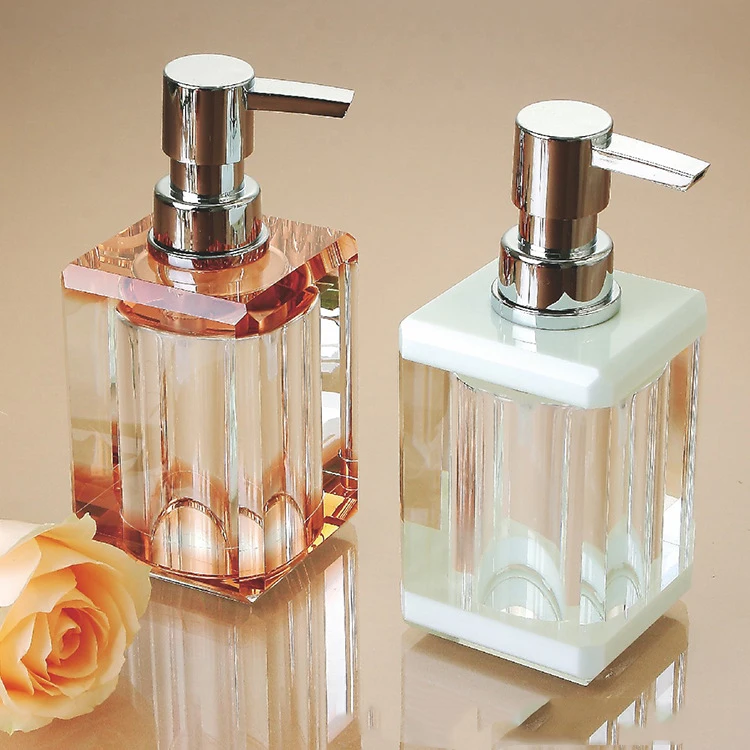 Decorative Crystal Glass Foaming Soap Liquid Bottle Buy Crystal