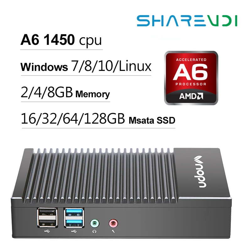 Cheap Linux Fanless X86 Mini Pc With 4gb Ram 64g Ssd Dp 4k Resolution