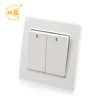 Flush mounted push button wall lamp light switch with led indicator
