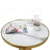 Gold round large marble table top mental frame various process