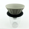 Custom No Ceramic Porcelain Silicone Collapsible Cone Pour Over Cold Brew V60 Coffee Dripper Set