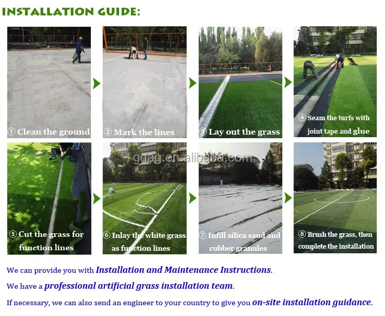 Artificial lawn/Synthetic Grass turf fake lawn for Football field