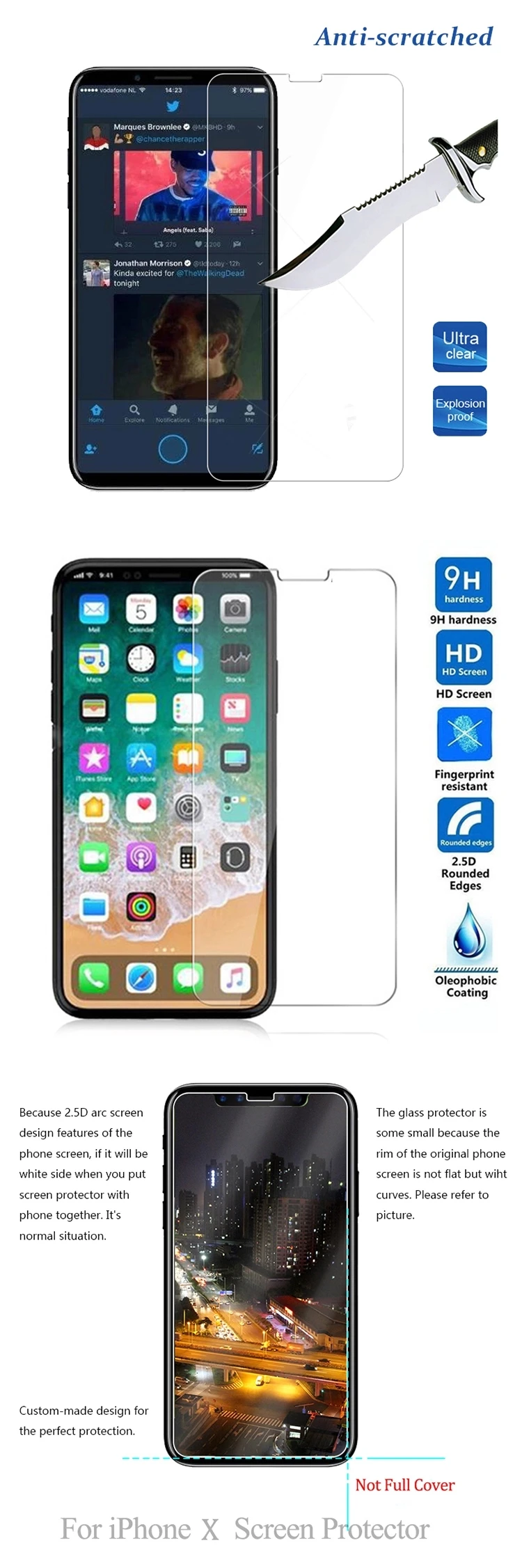 Wholesale 9h 2 5d 0 3mm Clear Tempered Glass For Apple For Iphone 6 7 8 X Xs Xs Max Xr Glass Screen Protector Buy Tempered Glass Tempered Glass For Iphone Mobile Tempered Glass Product On Alibaba Com