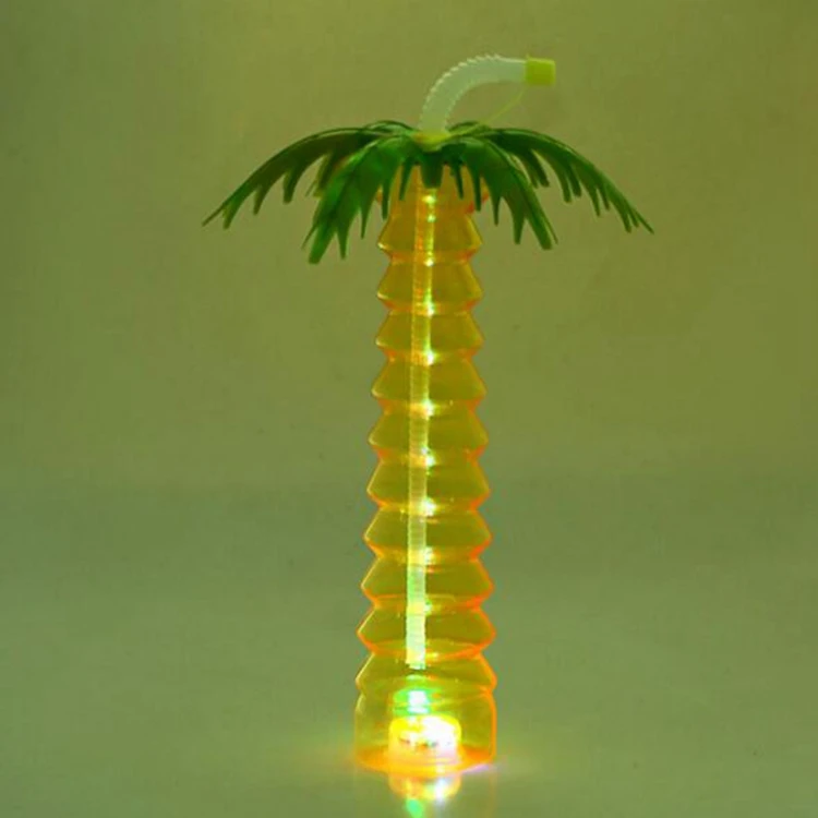 Factory Direct Disposable Luminous Palm Tree Cup Led Children's