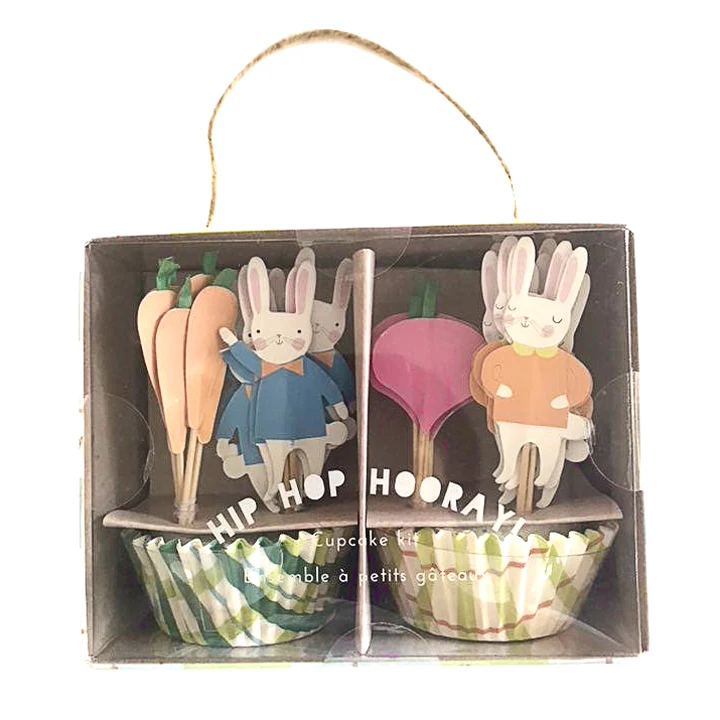 Christmas Wholesale Decorative Craft Picks Rabbit Cupcake Kit