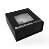 Hot sale quality square cardboard flip top box with clear pvc window