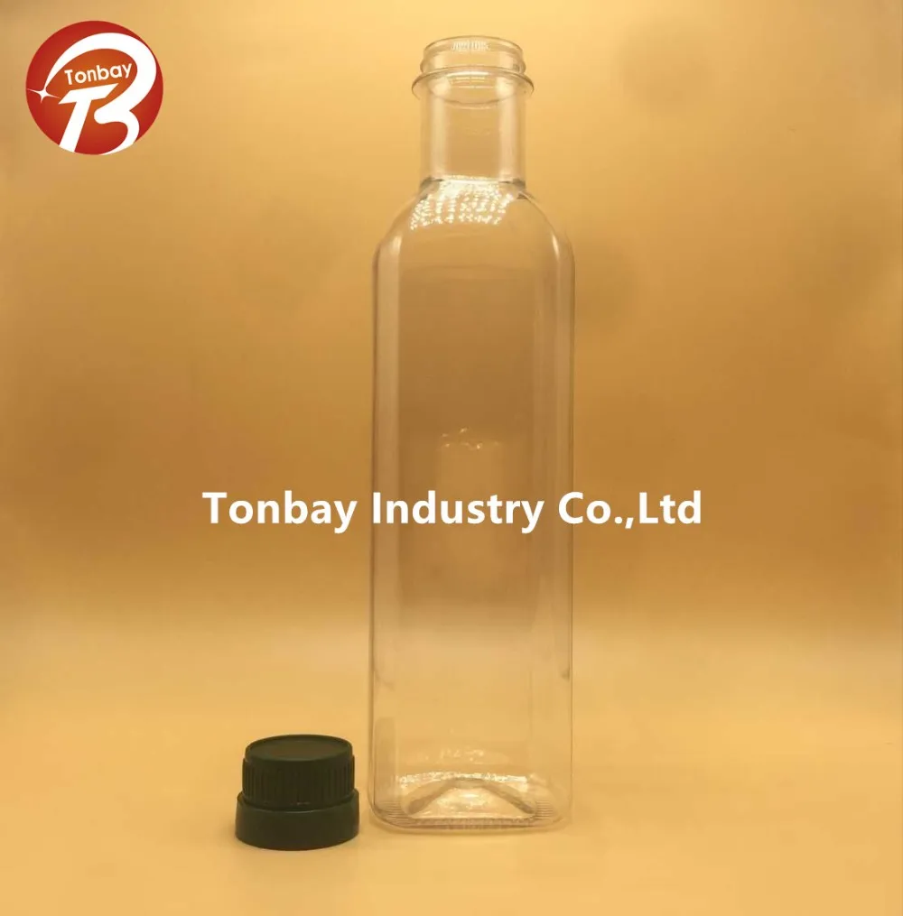 250ml Square Olive Oil Plastic Bottle Pet Florence Oil Bottle Lucca Oil