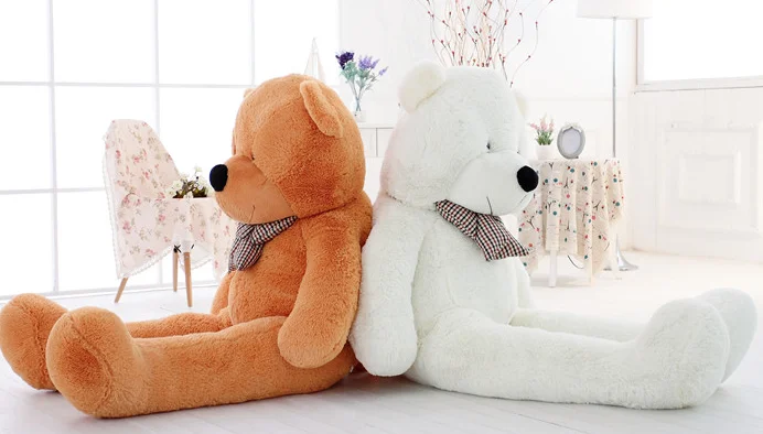 Big Huge Kids Stuffed Animal LARGE Soft Plush Toy NEW Giant White Teddy Bear 