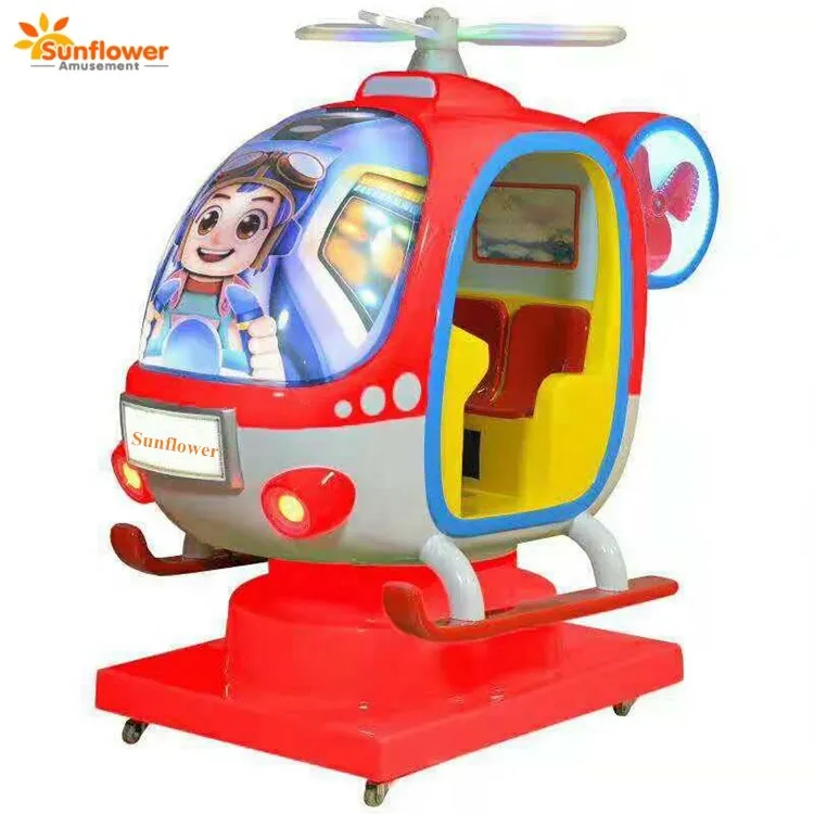 Hot Selling Coin Operated Kiddie Rides Helicopter Amusement Rides For ...