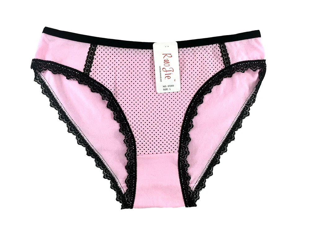 67203 Cotton Size M L Xl Girls Panties Women's Lace Briefs Teenage