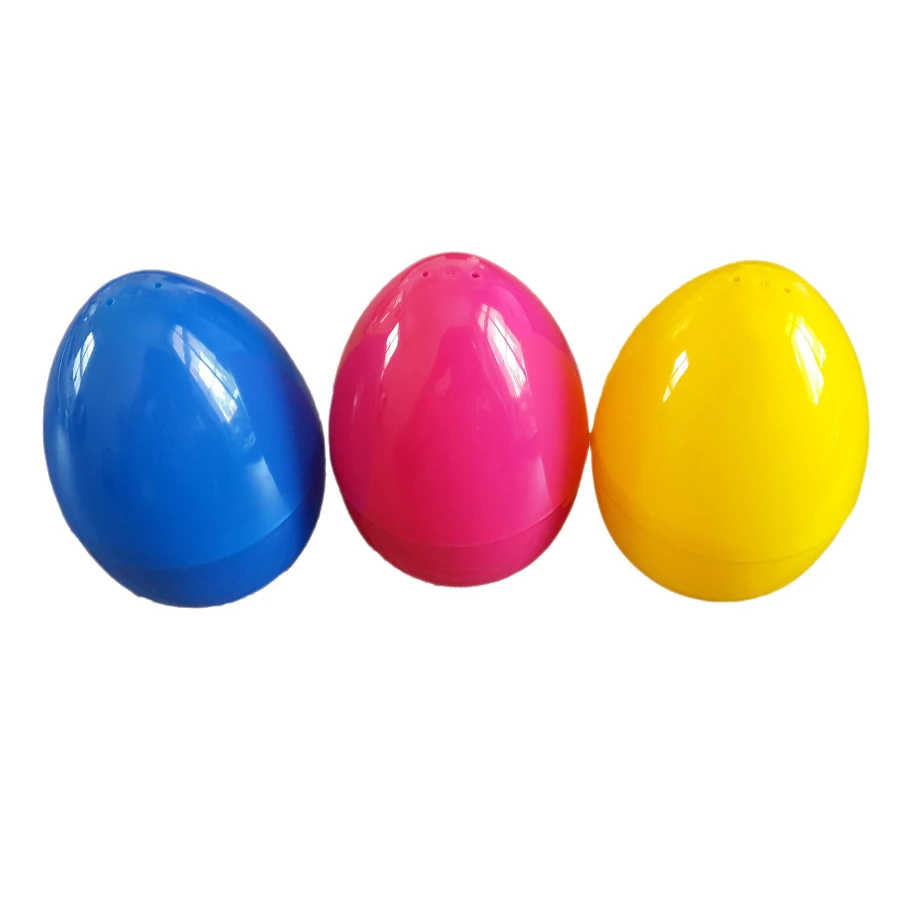 Colorful Plastic Egg Shape Surprise Capsule Shell For Candy Packaging