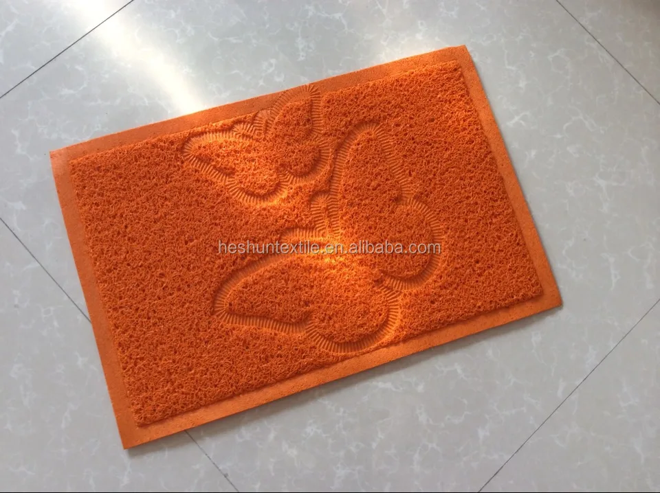 Hangtag Attached Anti Dust Noodle Coil Mat Pvc Entrance Floor