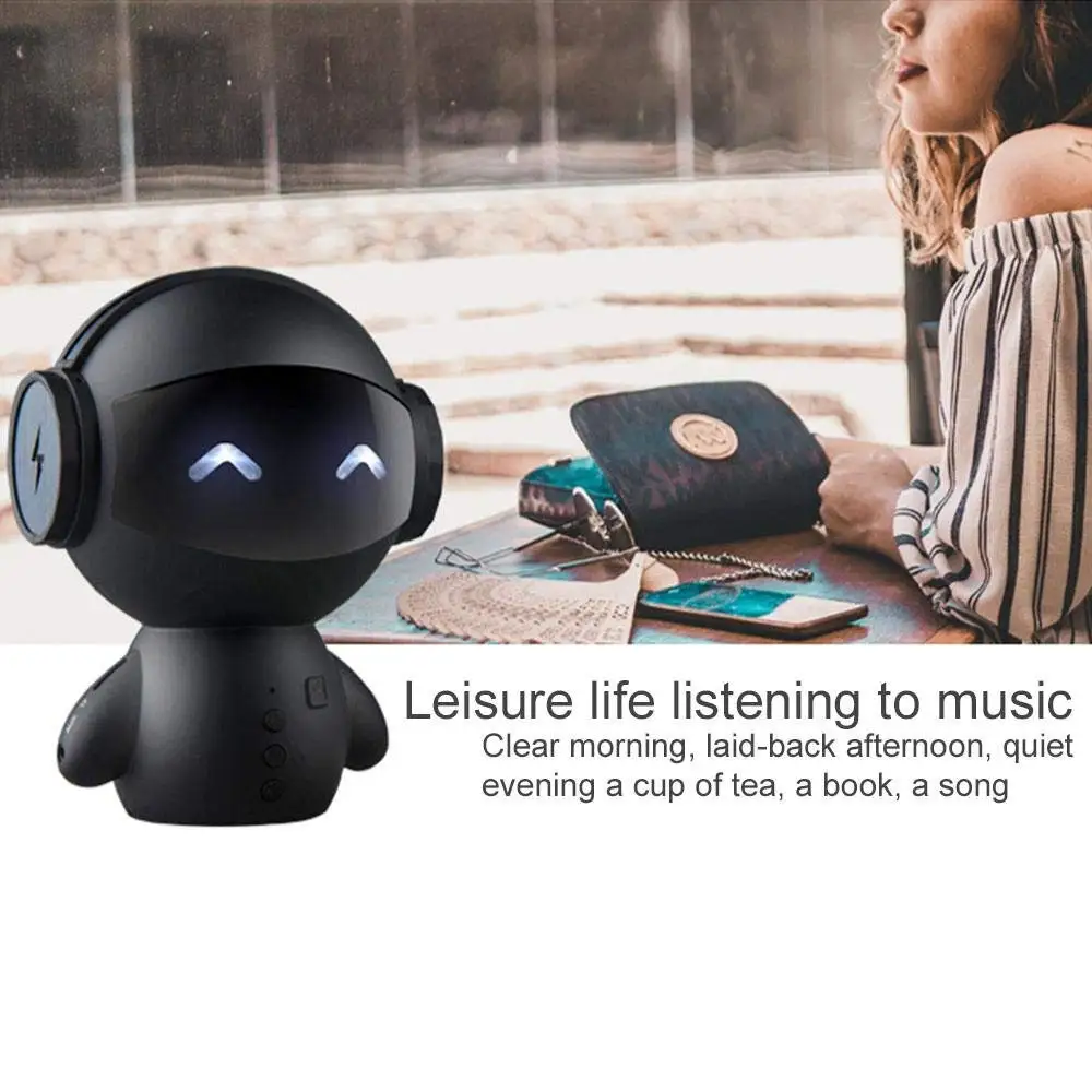 Portable Cartoon Wireless Stereo Robot Bluetooths Speaker Stereo Music Player with power bank gift - ANKUX.COM