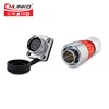 led connection cable 9 pin connector electric socket terminal connector watertight electrical 9 pin connector With Dust Cover