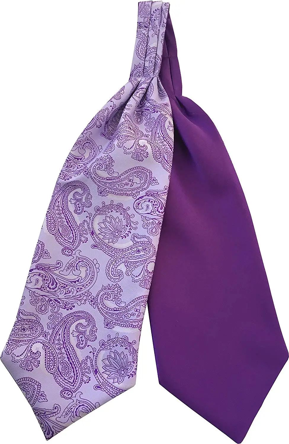 Elfeves Mens Blue Orange Floral 100/% Silk Cravat Ties Jacquard Woven Ascot