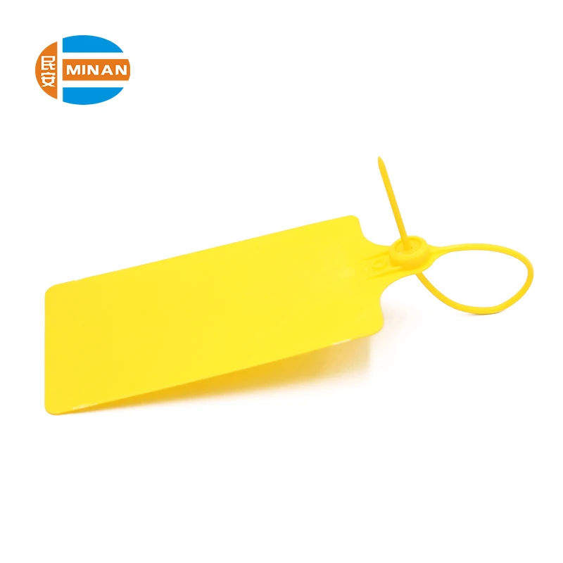MA - PS 6032Airline security tamper proof Adjustable length PP plastic seals with logo and number for luggage