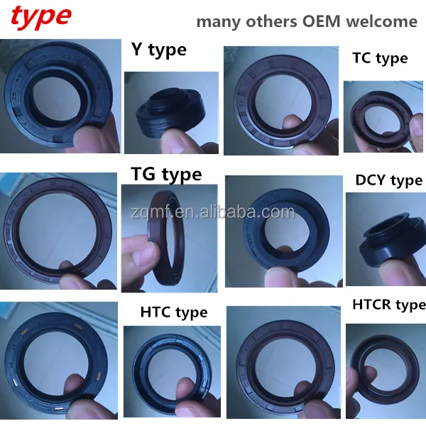 TC 22x32x6mm Nitrile Rubber Rotary Shaft Oil Seal with Garter Spring R23 
