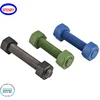 Sfenry Full Threaded UNC Carbon Steel / Alloy Steel Stud Bolt And Hex Nuts With Coated
