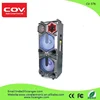 2018 New Design Dual 12" 15" Sound Quality Rechargeable Blue tooth Party Speaker with Beautiful Colorful flash light