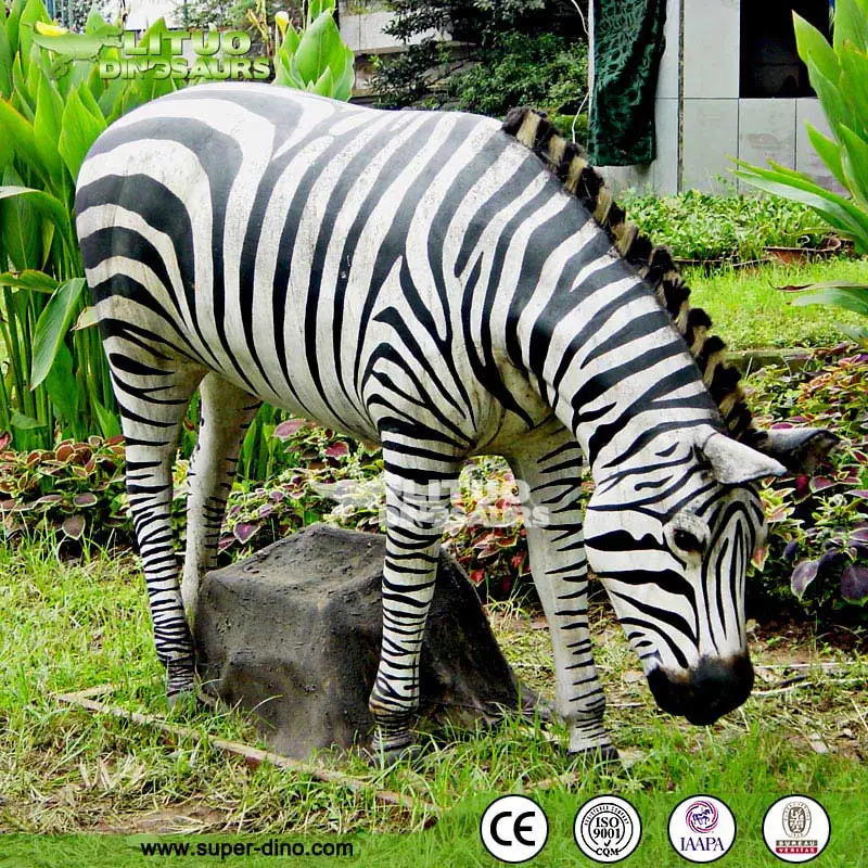 fat zebra statue