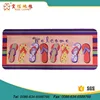 Printed 3D kitchen mat with stones and seashells designs on the surface polyester carpet