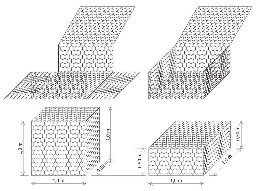 Габионы схема установки