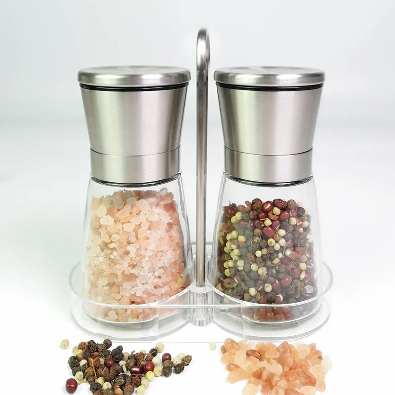 Best Wholesale Glass Salt And Pepper Grinder Mill With Stand For Sale ...