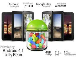 7" .TAB Prizm Android 4.1 Jelly Bean Tablet PC - WiFi, Google Play Store, Games, Movies, Netflix + More! (Black)