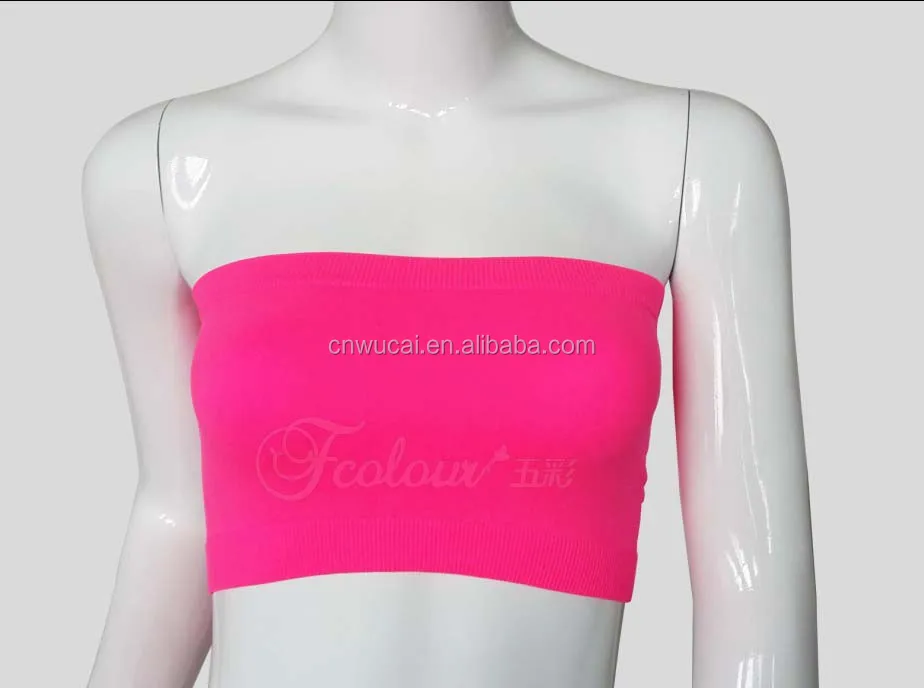 Lady Underwear Seamless Tube Bra Women's Underwear Mature Nylon Tube