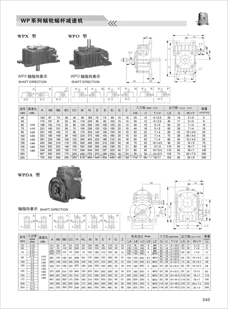 Mechanical Power Transmission Truck Gearbox Parts Vertical Gearbox