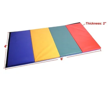 Folding Gym Mat Tumbling Wrestling Mat Rest Mat Four Colors