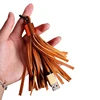 high quality Tassel Leather Usb Data Cable Keychain Usb cable for mobile phone charger