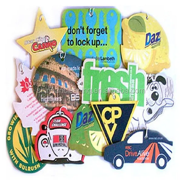 Custom Scent Paper Car Air Freshener With Custom Logo Printing Buy Custom Scent Paper Car Air